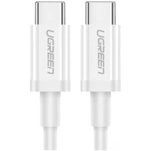 UGREEN USB-C 60W 3A QC PD HIZLI ŞARJ KABLOSU 1 MT BEYAZ 60520 