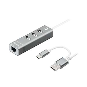 S-LINK SWAPP SW-U222 10/100MBPS TYPE-C USB 2.0 USB ETHERNET ADAPTÖR 