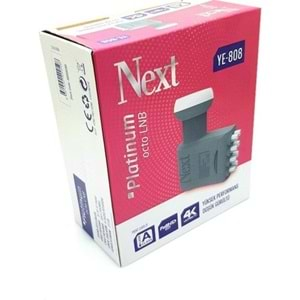 Next YE-808 8li Platinum Lnb Full HD 4K 0.1dB 8 Çıkışlı Lnb