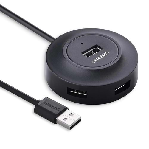 UGREEN USB 2.0 HUB 4 PORTS 1MT SİYAH 480Mb/s Veri Aktarımı 20277(CR106)