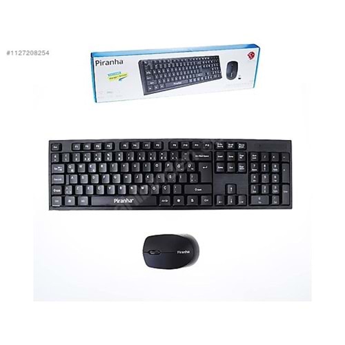 Piranha 2335 Kablosuz Klavye Mouse Seti-