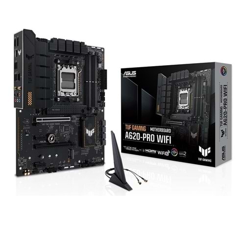 ASUS TUF GAMING A620-PRO WIFI DDR5 6400MHZ 1XHDMI 1XDP 2XM.2 USB 3.2 ATX AM5 (AMD AM5 7000 SERİSİ İŞLEMCİ UYUMLU)