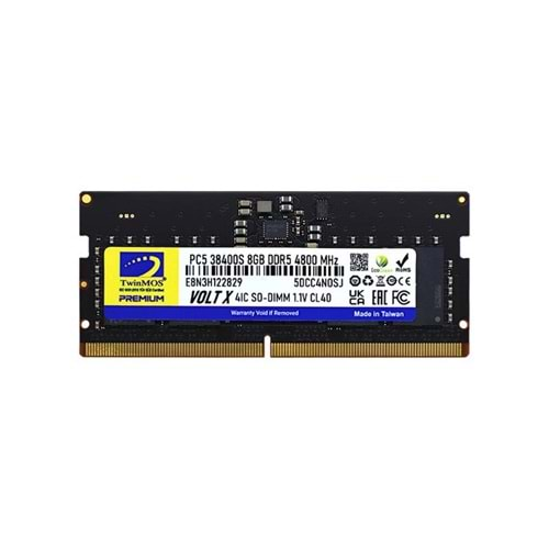 8 GB DDR5 4800MHZ TWINMOS NB TMD58GB4800S40 