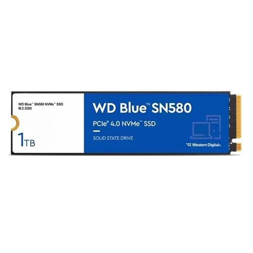 1 TB WD BLUE SN580 M.2 NVME 4150MB/S 4150MB/S WDS100T3B0E 