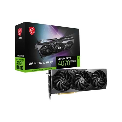 MSI GEFORCE RTX4070 SUPER 12G GAMING X SLIM 12GB GDDR6X 192BIT EKRAN KARTI 