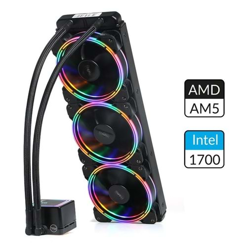 DARK DKCCW360 AQUAFORCE W360 360MM FİXED RGB LEDLİ SIVI SOĞUTMA 