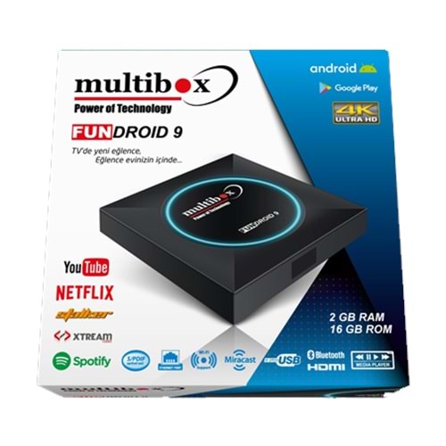 Multibox Fundroid 9 Android 9.0 2gb Ram 16 GB Rom Tv Box