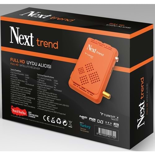 Next Trend Full Hd Alıcısı + Youtube Özellikli (KANALLARI AYARLIDIR)