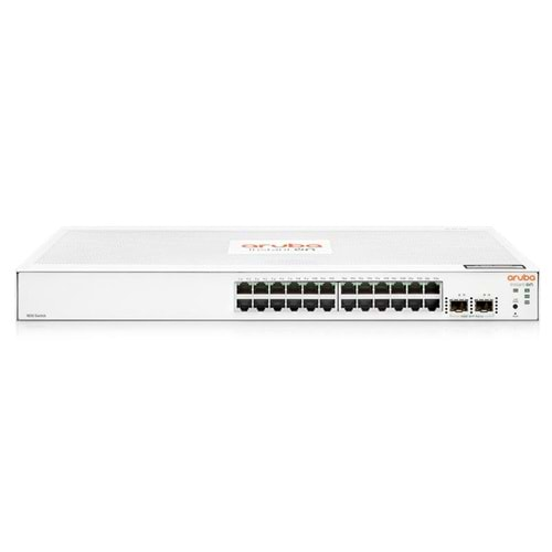 HPE JL812A 1830 24 PORT GIGABIT + 2X1GB SFP UPLINK YÖNETİLEBİLİR RACKMOUNT SWITCH 