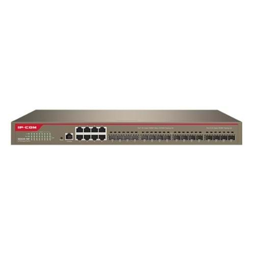 IP-COM G5324-16F 16 PORT SFP + 8 PORT GIGABIT L3 CLOUD YÖNETİLEBİLİR RACKMOUNT OMURGA SWITCH 