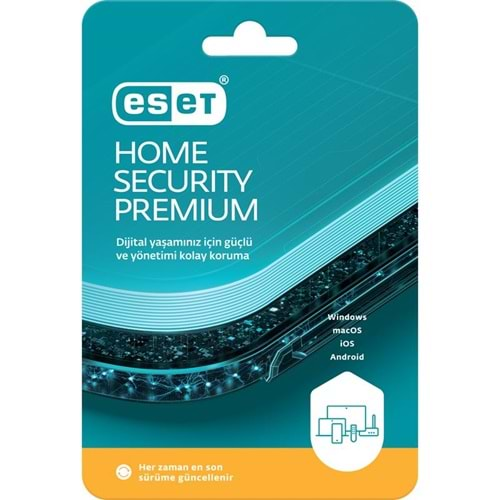 ESET HOME SECURITY PREMIUM 3 KULLANICI 1 YIL KUTU 