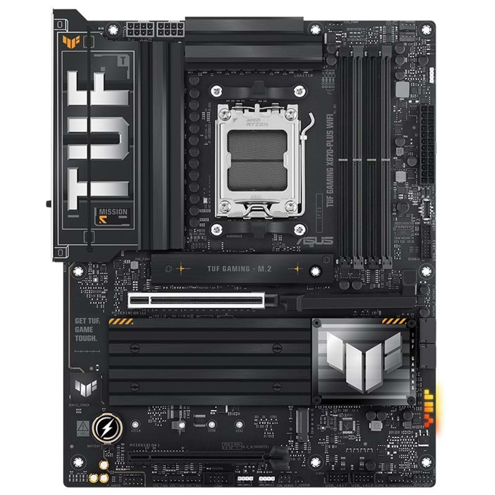 ASUS TUF GAMING X870-PLUS WIFI DDR5 8000MHZ 1XHDMI 2XUSB4 4XM.2 AM5 ATX (AMD AM5 9000/ 8000/ 7000 SERİ İŞLEMCİ UYUMLU) 