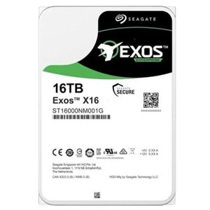 16 TB SEAGATE 3.5 EXOS SATA X18 512E 7200RPM 256MB ST16000NM001J (RESMI DIST GARANTILI) 