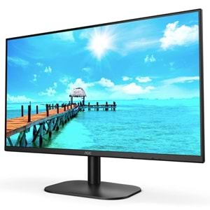 23.8 AOC 24B2XH/EU IPS 4MS 75MHZ 1XVGA 1XHDMI FHD 1920X1080 FLICKER-FREE DÜŞÜK MAVİ IŞIK ÇERÇEVESİZ VESA SİYAH 