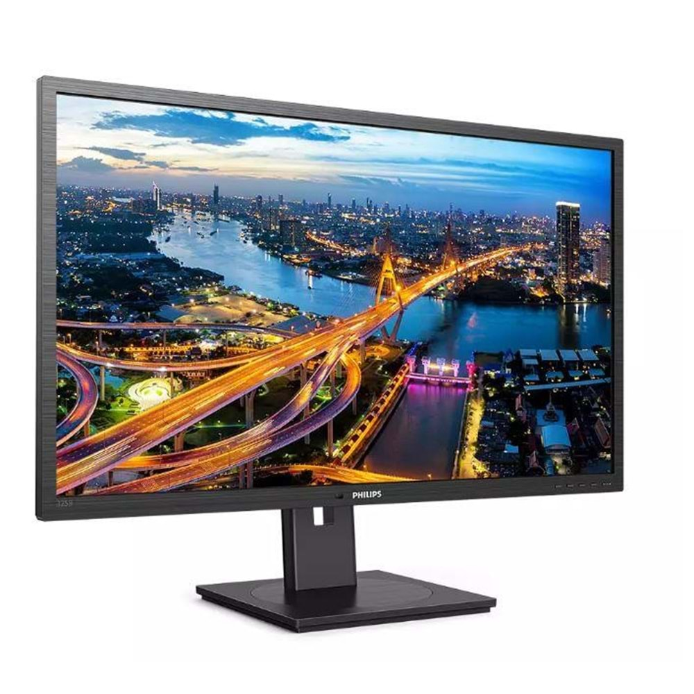 31.5 PHILIPS 325B1L/00 IPS 4MS 75MHZ 2XHDMI 2XDP 1XUSB-B QHD 2560X1440 HOPARLÖR YÜKSEKLİK AYARI FLICKER-FREE VESA SİYAH 