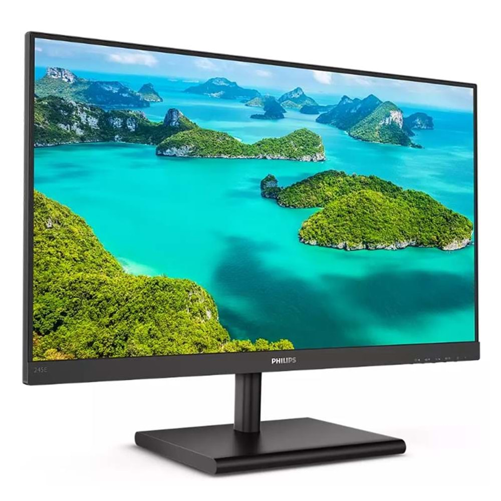 23.8 PHILIPS 245E1S/00 IPS 4MS 75MHZ 1XVGA 1XHDMI 1XDP QUAD 2560X1440 FREESYNC FLICKER-FREE VESA SİYAH 