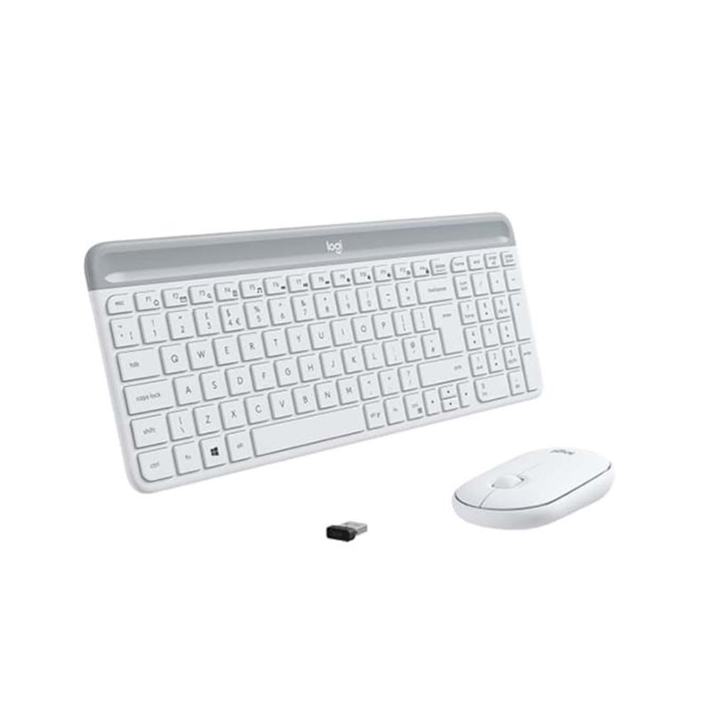 LOGITECH MK470 Q TR INCE KABLOSUZ KLAVYE MOUSE SET BEYAZ 920-009436 