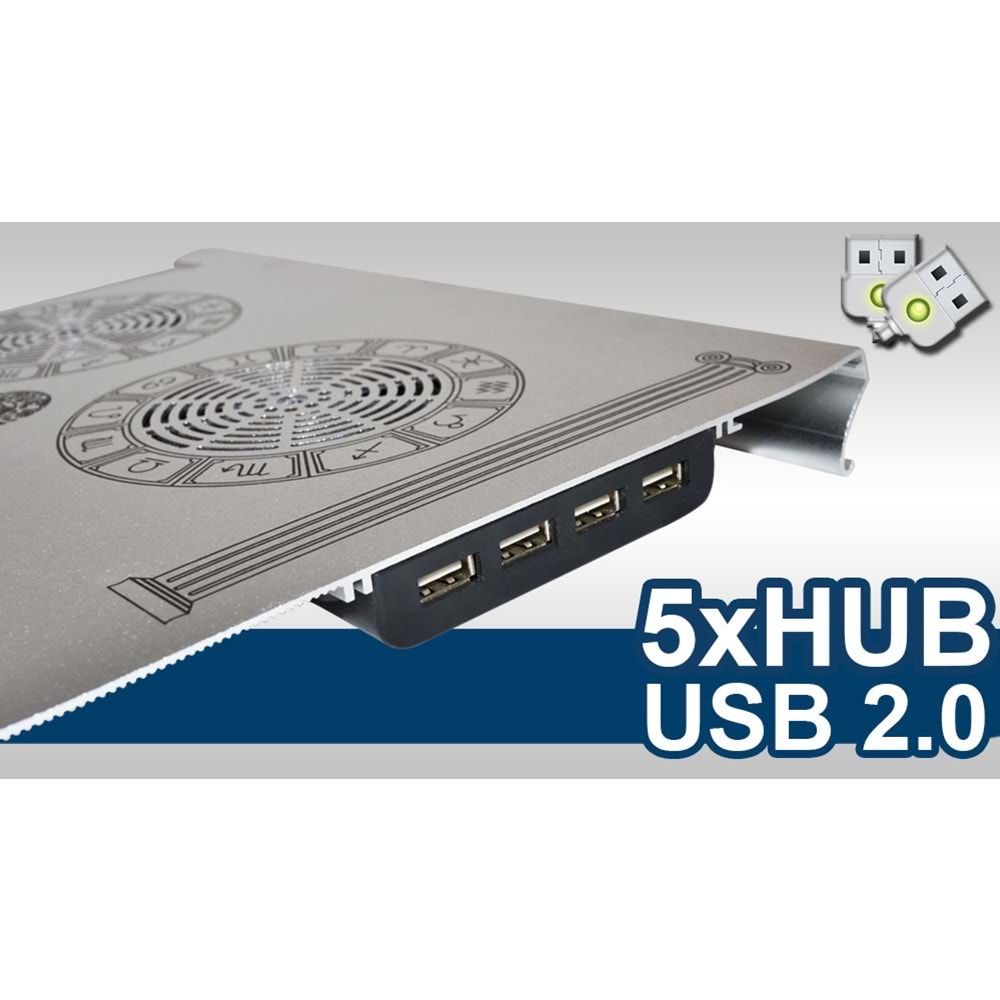 Inca INC-354BX Aluminyum Özel Dizayn Sessiz USB HUB 7'-17
