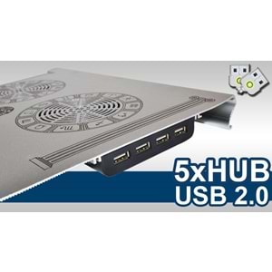 Inca INC-354BX Aluminyum Özel Dizayn Sessiz USB HUB 7'-17