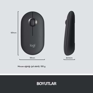 Logitech MK470 Kablosuz İnce Türkçe Klavye Mouse Seti - Gri-Siyah