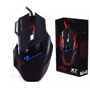 Piranha X7 Gaming Mouse Kumaş Kablo 7 Tuşlu Oyuncu Mouse 8698720989815